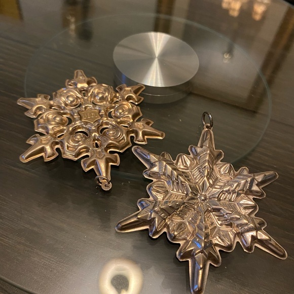 Gorham Other - Gorham Bronze Snowflake Ornaments